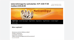 Desktop Screenshot of netrenagyi.hu